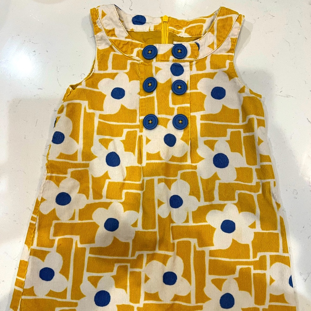 Little Girls mini Biden corduroy dress 3-4Y